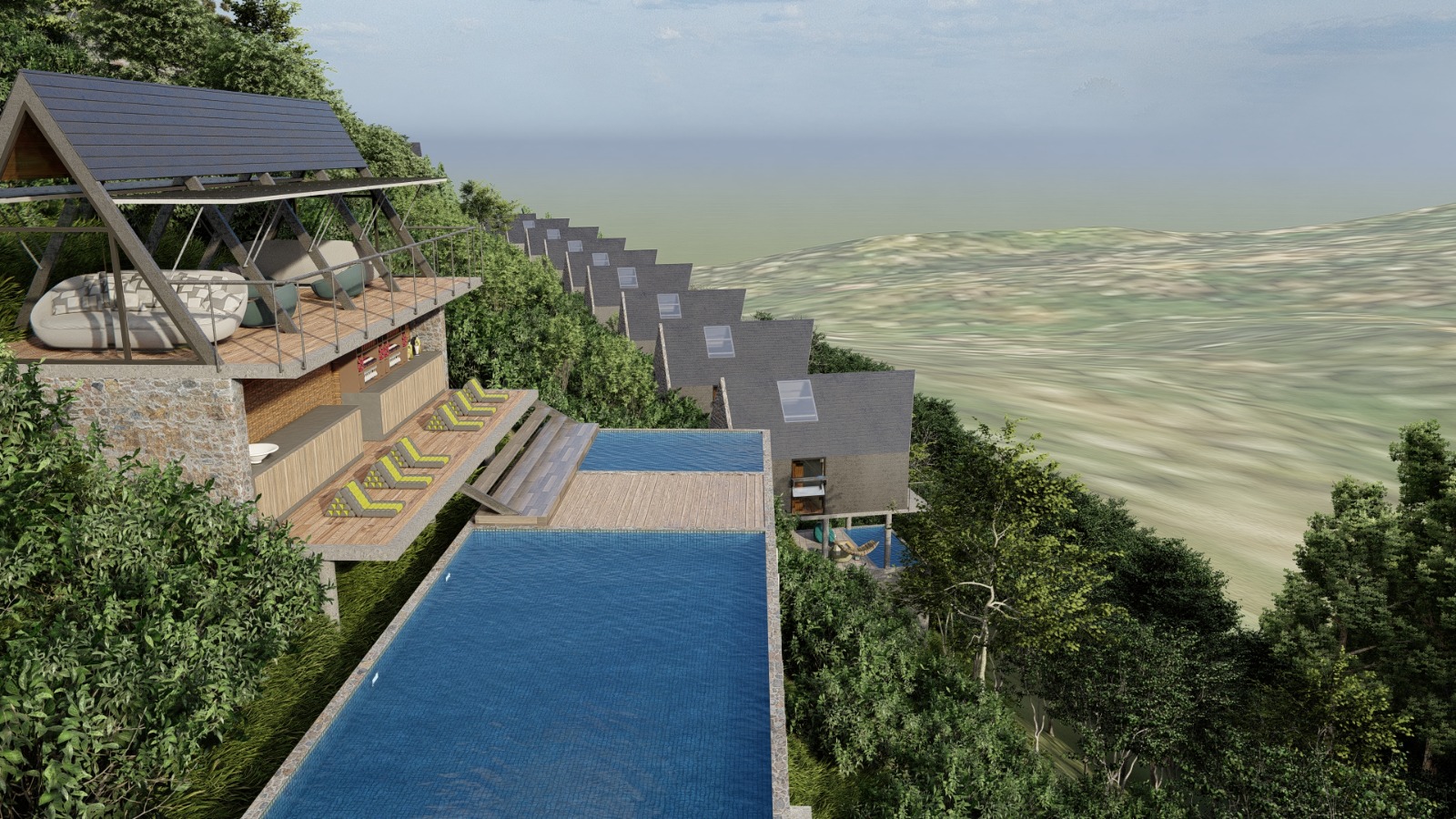 Construction of tourist resort project at Kothmale.